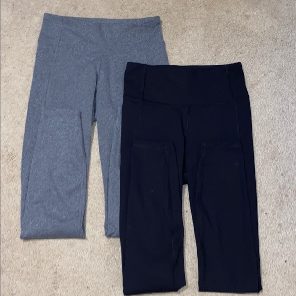 2 All In Motion Target Leggings XS Black & Gray
